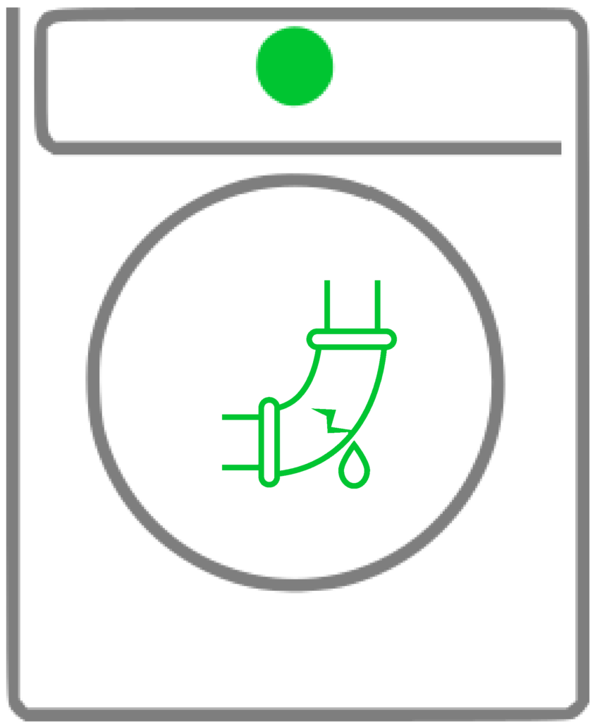 serwis pralek przeciek