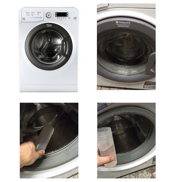 NajsAGD wybiera wodę z uszkodzonej pralki