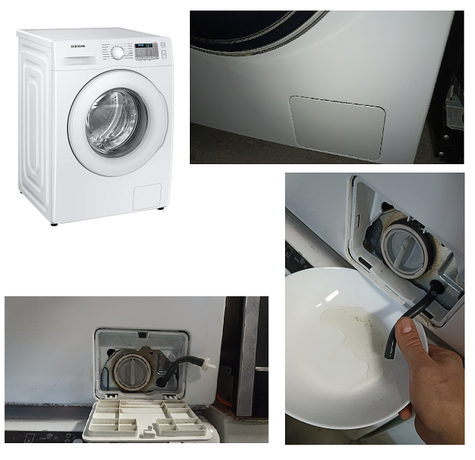 Naprawa pralek Bemowo spuszczanie wody wężykiem