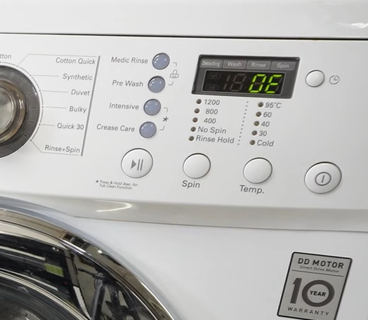 Pralka LG z błędem OE na wyświetlaczu – Naprawa pralki Wola