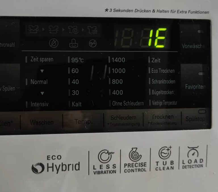 Błąd 1E (IE) w pralce LG – brak poboru wody