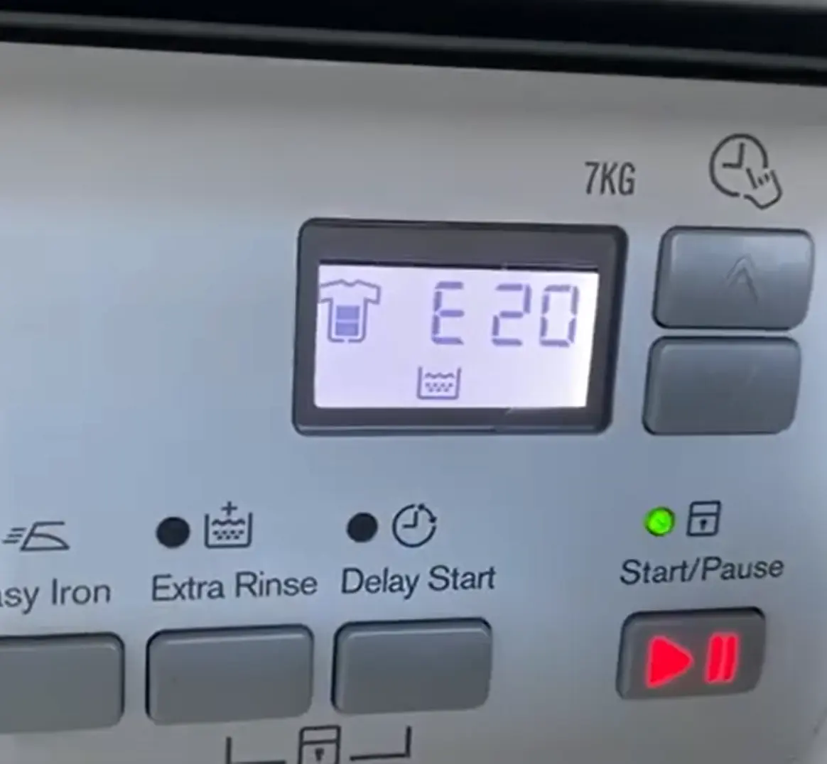 Pralka Electrolux z błędem E20 – kody błędów Electrolux