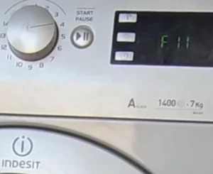 Pralka Indesit z błędem F11 na wyświetlaczu – naprawa pralek Bemowo